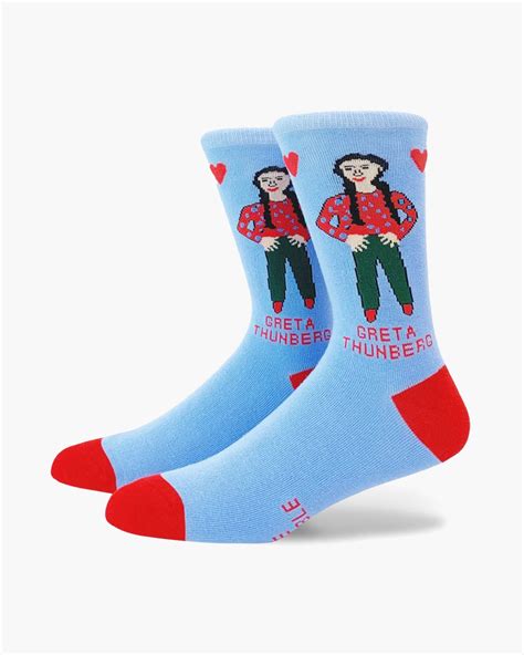 Greta Thunberg Socks Red Black Turquoise Green Blue - Etsy