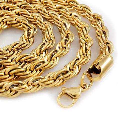 18K Gold Rope Chain – Niv's Bling