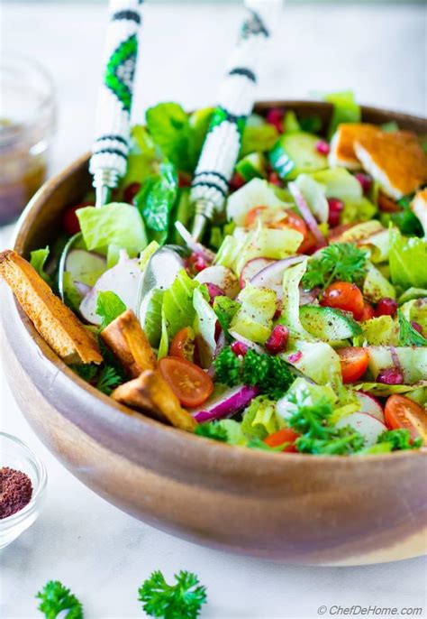 Fattoush Salad Recipe | ChefDeHome.com