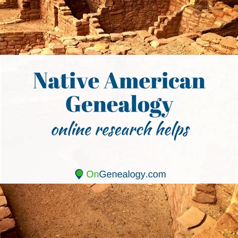 Pin by OnGenealogy on Native American | American Indian Genealogy ...