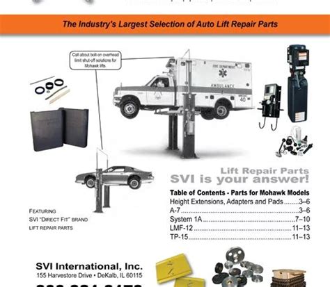 Mohawk Lifts & Parts | Lifts by Manufacturer | SVI