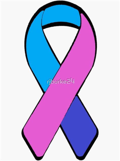 "Thyroid Cancer Awareness ribbon 2" Sticker for Sale by rjburke24 ...