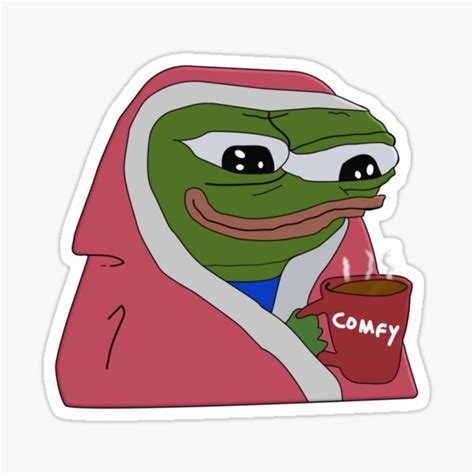 "Rare Pepe Comfy Cozy Blanket" Sticker for Sale by Slav-Art | Redbubble