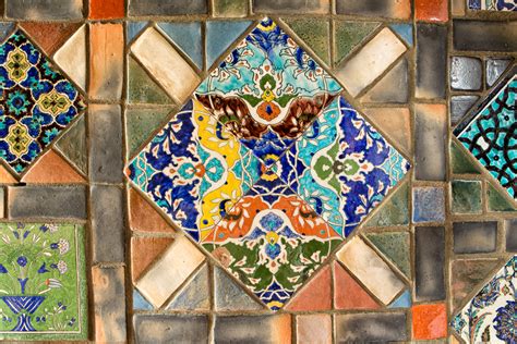 Fonthill: Center Hall – Persian Tile Mosaic #2 | Karl Graf Photography