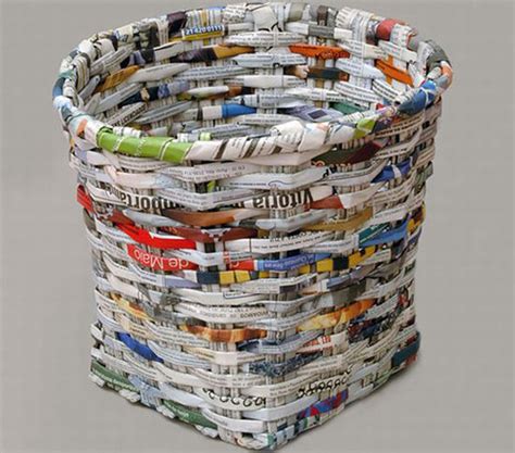 Blographic Design: Art made from recycled newspaper