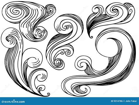 Wave Wind Patterns Royalty Free Stock Image - Image: 9314786