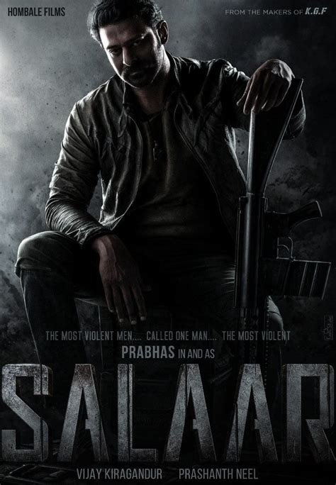 Prabhas to unleash his dark side in 'Salaar', first look poster out ...