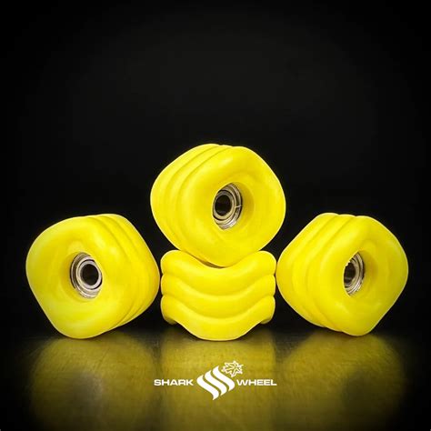 Shark Wheel - Yellow - Maple Wheels - FlatFace Fingerboards