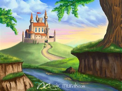 Fairy Tale Castle Wallpaper Wall Mural by Magic Murals