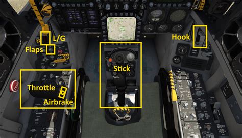 F 18 Cockpit Layout