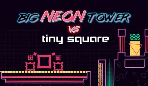 Play Big NEON Tower Tiny Square Online | Coolmath Games