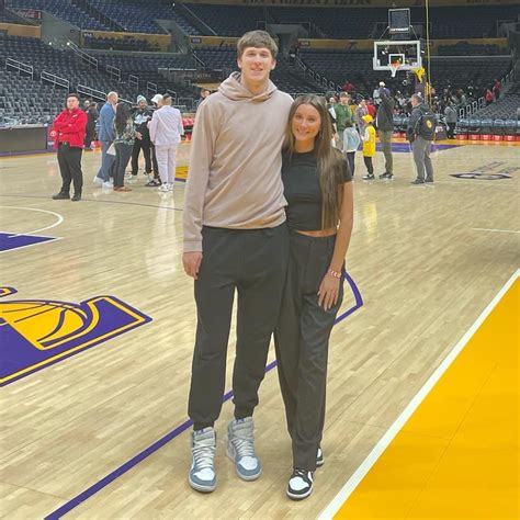 Austin Reaves' girlfriend Jenna Barber celebrating Lakers run