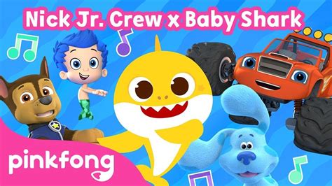 Sing with Baby Shark, Chase, Blaze, Gil and Blue | Nick Jr. Crew x Baby Shark | Baby shark, Kids ...