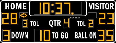 FB-8120TK-2 Football Scoreboard - Fair-Play Scoreboards