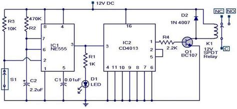 Magnetic Switch Circuit | IC schematics