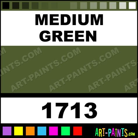 Medium Green Model Acrylic Paints - 1713 - Medium Green Paint, Medium ...