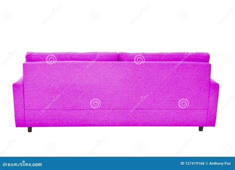 Modern Beige Suede Couch Sofa Isolated Stock Photo - Image of domestic, bench: 127419166