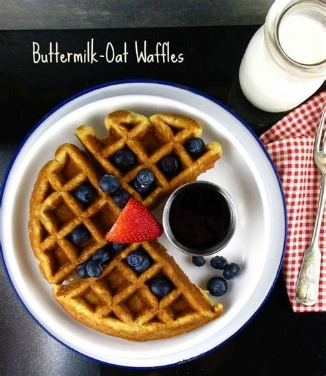 Buttermilk-Oat Waffles Recipe