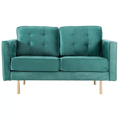 Teal Leather Loveseat - Choose from contactless same day delivery ...