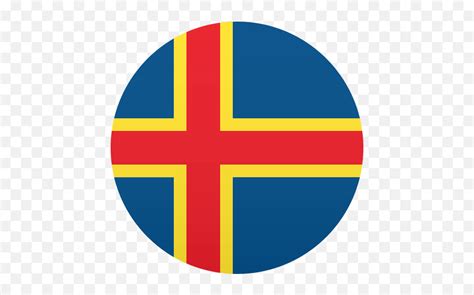 Emoji Flag Åland Islands Wprock - Norwegian Flag Round,Flag Emoji - Free Emoji PNG Images ...