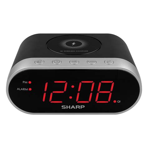 Sharp Qi Wireless Charging Digital Alarm Clock - Walmart.com