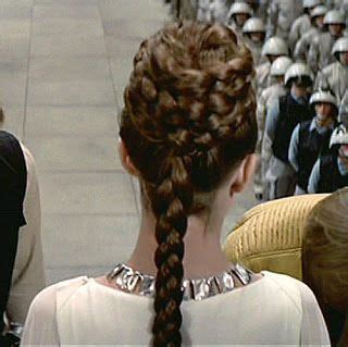 Princess Leia medal ceremony hair - Movie Braids | via Confessions of a Costumeholic | Star wars ...