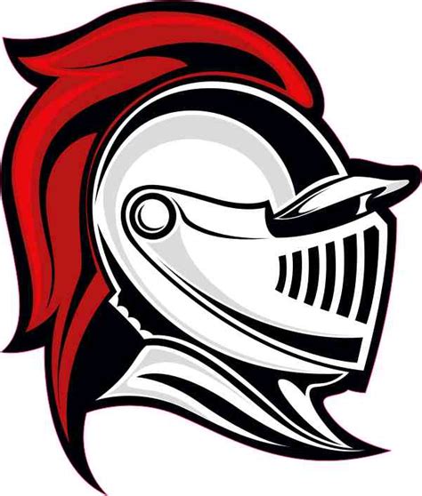 4in x 4.5in Red Knight Mascot Sticker Vinyl School Vehicle Bumper Stickers – StickerTalk®