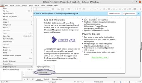 Add Visible Digital Signatures to Existing PDF Files in Collabora Office 6.4 - Collabora Office ...