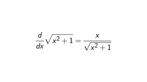 What is the Derivative of Square Root of x^2 + 1? - Epsilonify