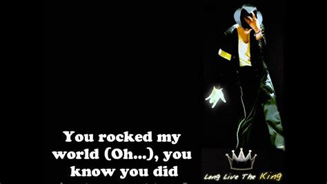 You rock my world lyrics - YouTube