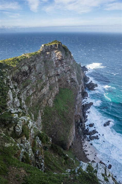 Rocky cliffs on Cape Point, Cape of Good Hope, South Africa, Africa ...