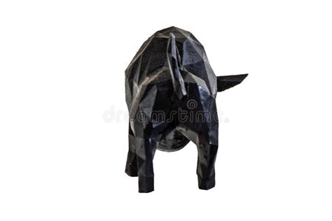 Black Bull on White Background Stock Image - Image of spanish, fierce ...