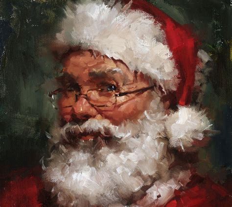 Santa Claus Oil Painting at PaintingValley.com | Explore collection of ...