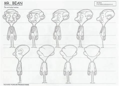 Living Lines Library: Mr. Bean: The Animated Series (2002-2003) - Model Sheets