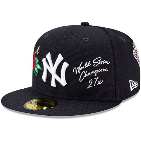 New York Yankees New Era 27x MLB World Series Champions 59FIFTY Fitted ...