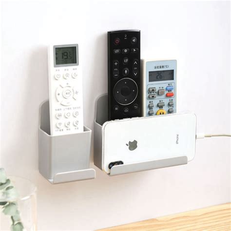 1PC TV Remote Control Holder Wall Mount PP Organiser Box Home Storage Case | Shopee Singapore