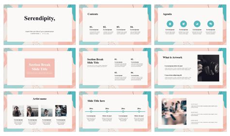 Serendipity Portfolio Presentation Template for Google Slides PowerPoint