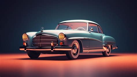 Premium AI Image | Old car in a museum