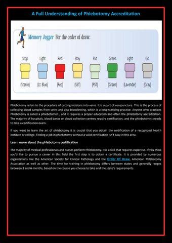 Phlebotomy Order Of Draw Explained - E Phlebotomy Training by E ...