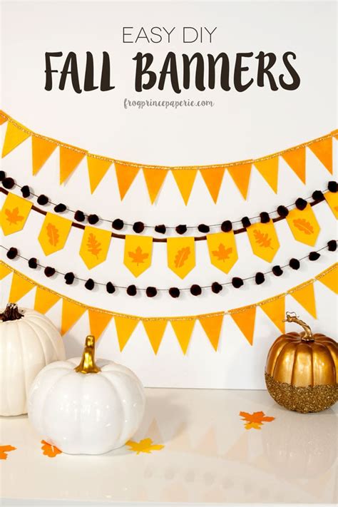 Easy DIY Fall Banner - Frog Prince Paperie