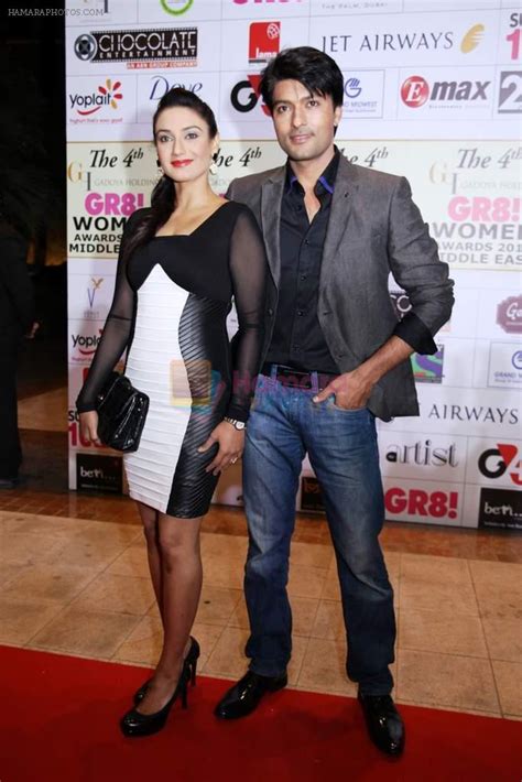 Rati Pandey, Anas Rashid at GR8 Women Awards 2014 in Dubai on 15th Feb 2014 / Rati Pandey ...