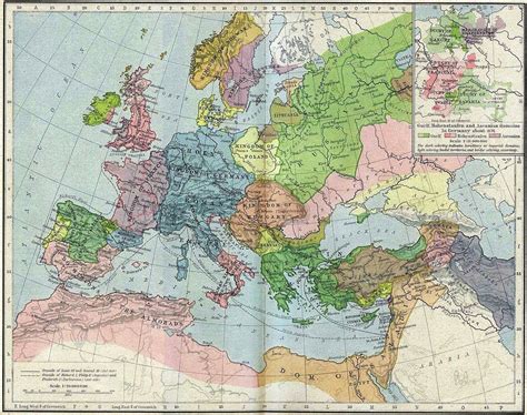 High Middle Ages Europe (1190) - Vivid Maps