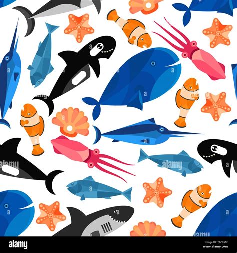 Free download Fish cartoon seamless background Children funny wallpaper with [1300x1390] for ...