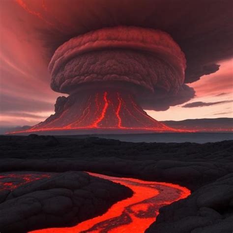 super volcano - AI Generated Artwork - NightCafe Creator