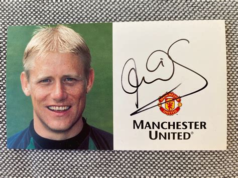 Autograf – Peter Schmeichel, Manchester United | Köp på Tradera (558414357)