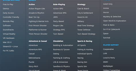 Steam now has better categories for browsing games | Rock Paper Shotgun