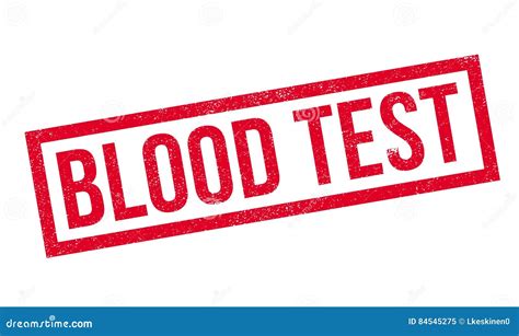 Blood Test Rubber Stamp Stock Image | CartoonDealer.com #84545275