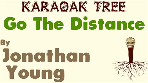 Jonathan Young - Go The Distance (Karaoke) - YouTube