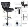 Yaheetech 2pcs Height Adjustable Pu Leather Upholstered Swivel Bar ...