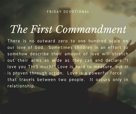 The First Commandment